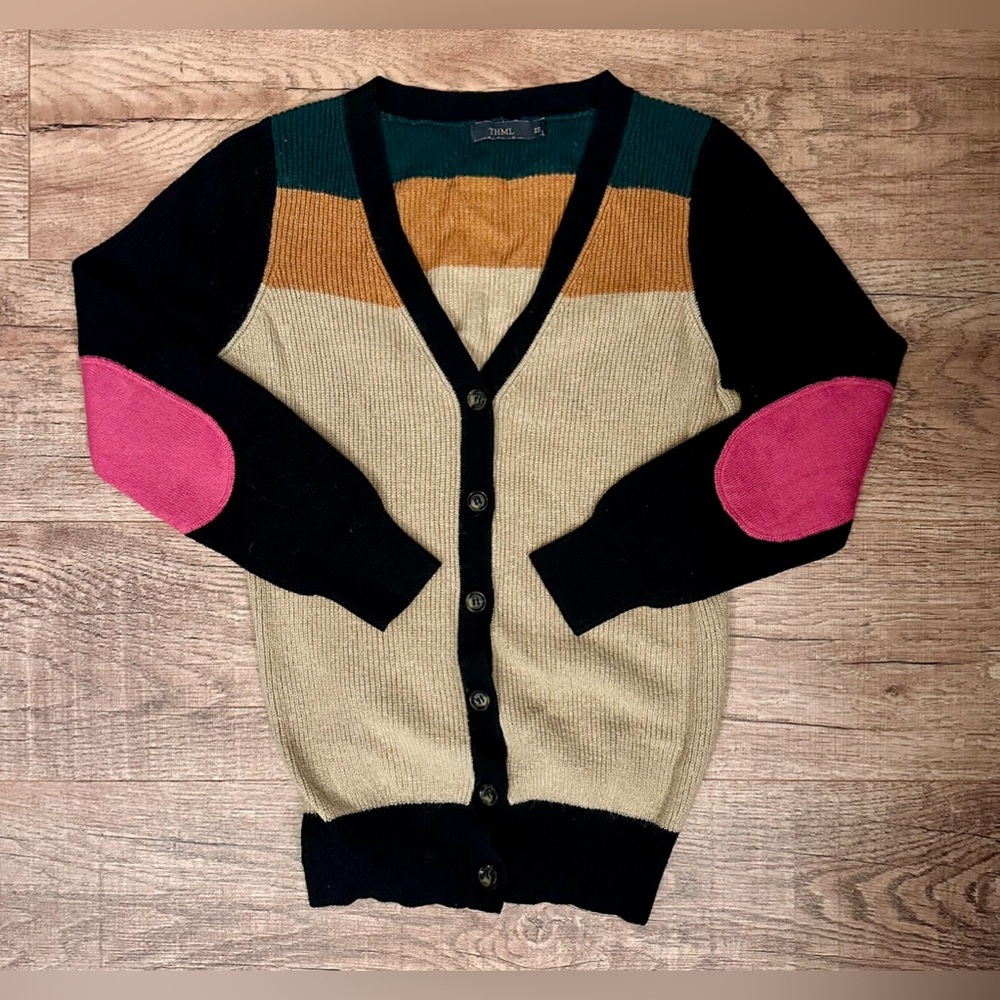 THML Colorblock Boho Cardigan Size XS